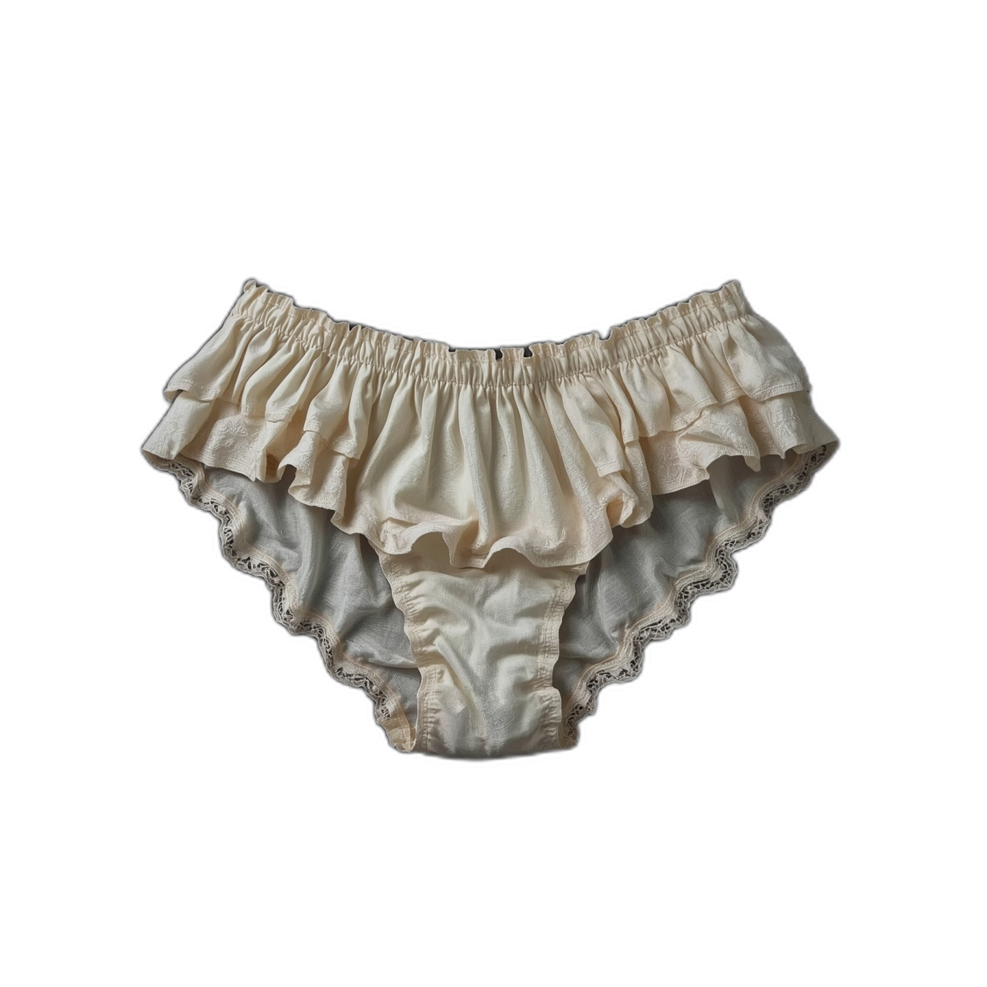 Ivory Ruffle Charm